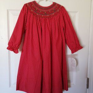 Rosalina Collections Red Smocked Bishops Dress 4T